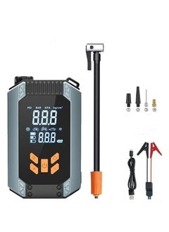 SUITU 2024 Upgraded Wireless 150PSI Car Emergency Starter & Multi-Functional Inflator - Portable Air Compressor with LCD Display, LED Lighting, and Power Bank for Cars, Motorcycles, Bicycles, Balls & More  - Image 1
