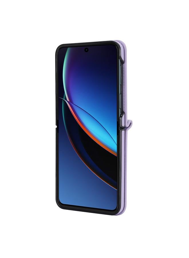 اس-توب جراب لهاتف Motorola Razr 40 Ultra ذو نسيج معيني مع حبل طويل وقصير - Image 4