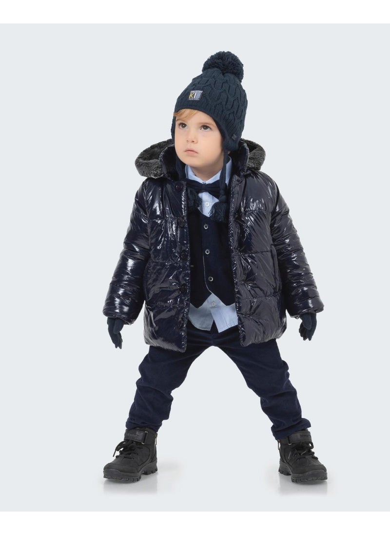 Baby Hola Hooded Water and Windproof Girl's Boy's Coat 13441  - Image 1