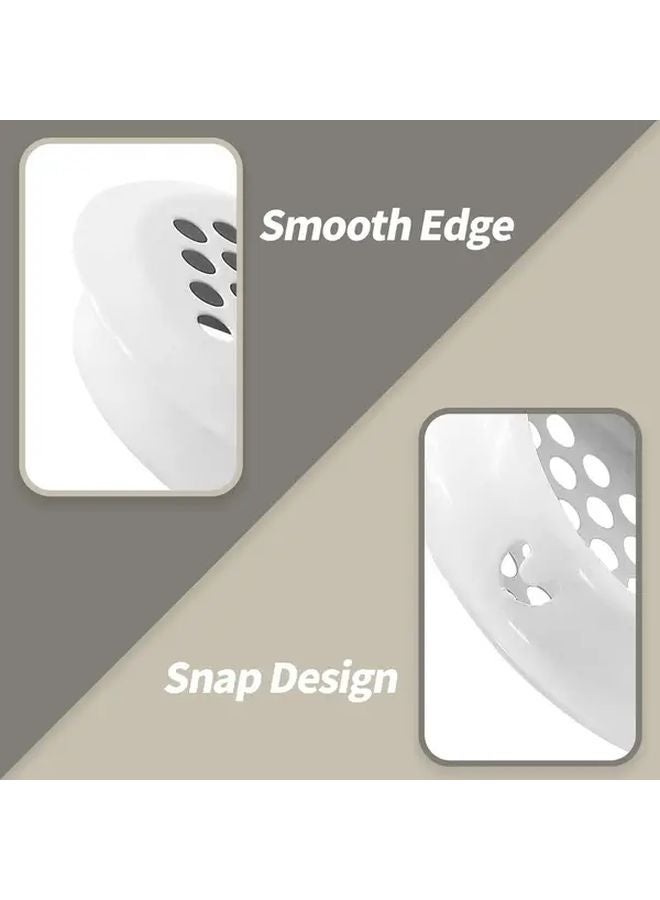 2pcs White Stainless Steel Round Arch Belly Vent 1.38 Inch For Kitchen Cabinet - Image 3