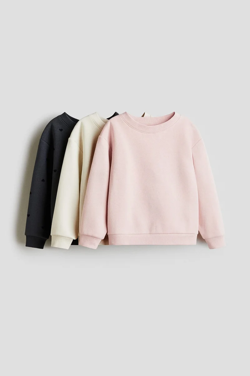 H&M 3-pack sweatshirts