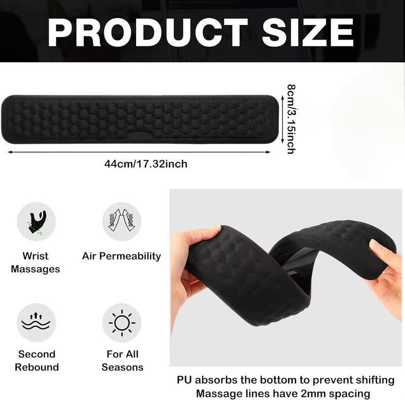 Keyboard Wrist Rest - Soft Memory Foam Support for Pain Relief - Image 2