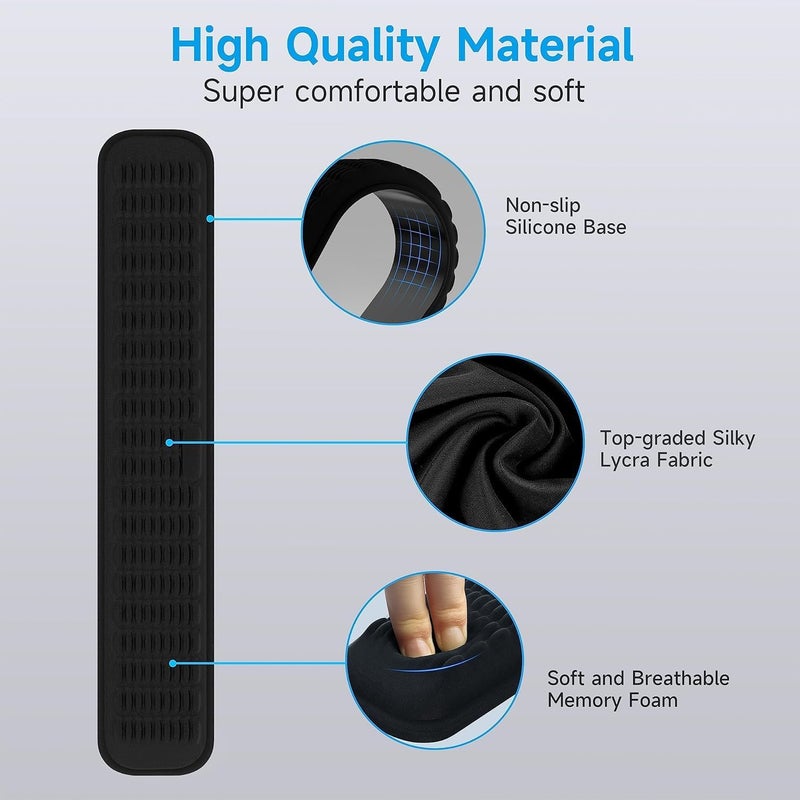 Keyboard Wrist Rest - Soft Memory Foam Support for Pain Relief - Image 4