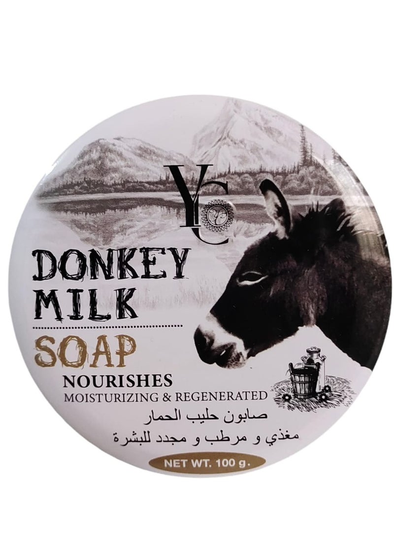 واي سي ثلاثة قطع من صابون حليب الحمار 100x3 جرام - Image 3