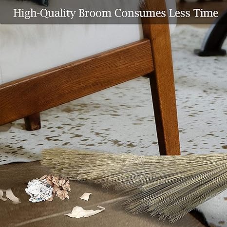 KlinWipe Non Dust Grass Broom Stick Plastic Phool Jhadu for Home Cleaning pack of 1  - Image 3