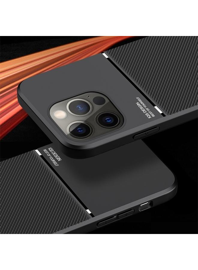 S-TOP Case For iPhone 15 Pro Max Classic Tilt Strip Grain Magnetic Shockproof PC + TPU Phone Case - Image 5