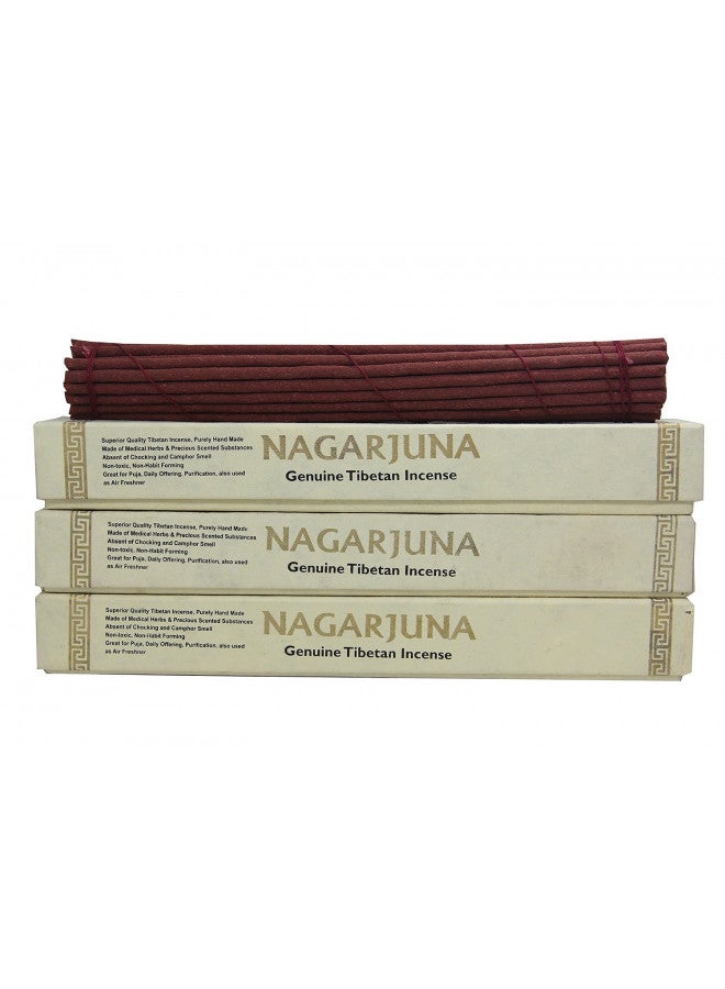 DharmaObjects 3 Box Tibetan Original Nagarjuna Healing Incense - Image 2