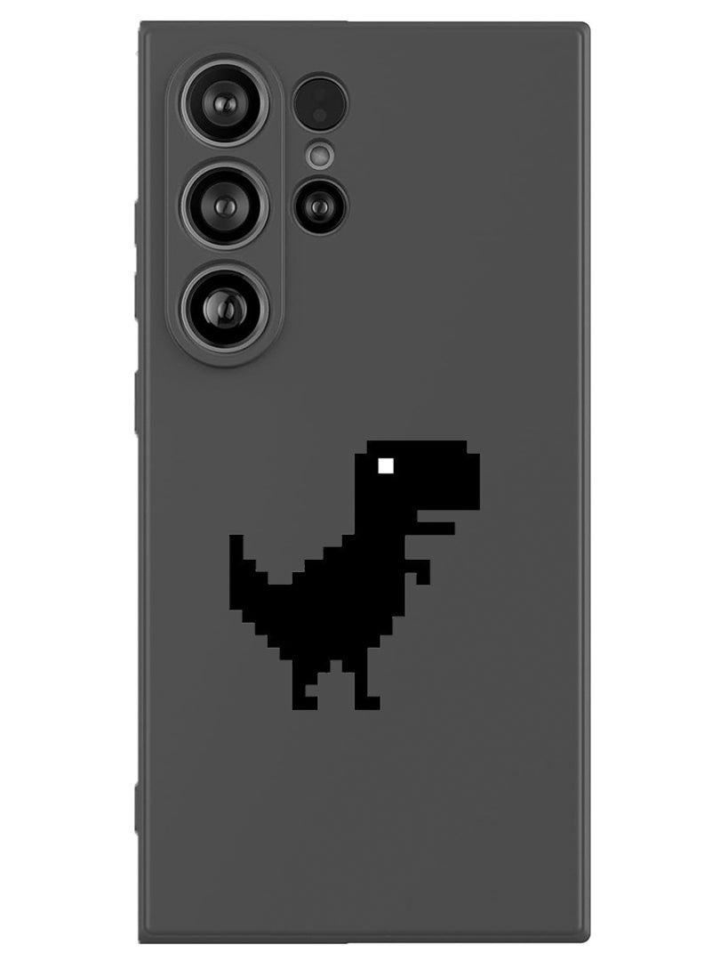 Theodor Protective Slim Fit Case Liquid Silicone Cover with Full Body Protection Anti-Scratch Shockproof Case For Samsung Galaxy S25 Ultra (Blue) - Offline Dino - Image 1