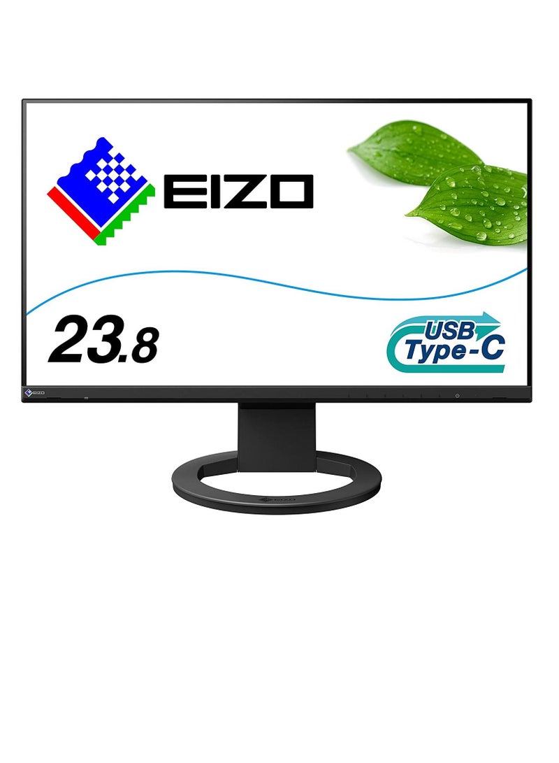 EIZO FlexScan EV2480-BK - 60 cm (23.8 Zoll), LED, 1920 X 1080, IPS-Panel, Pivot, 
speaker, USB-C, DisplayPort, HDMI - Image 1