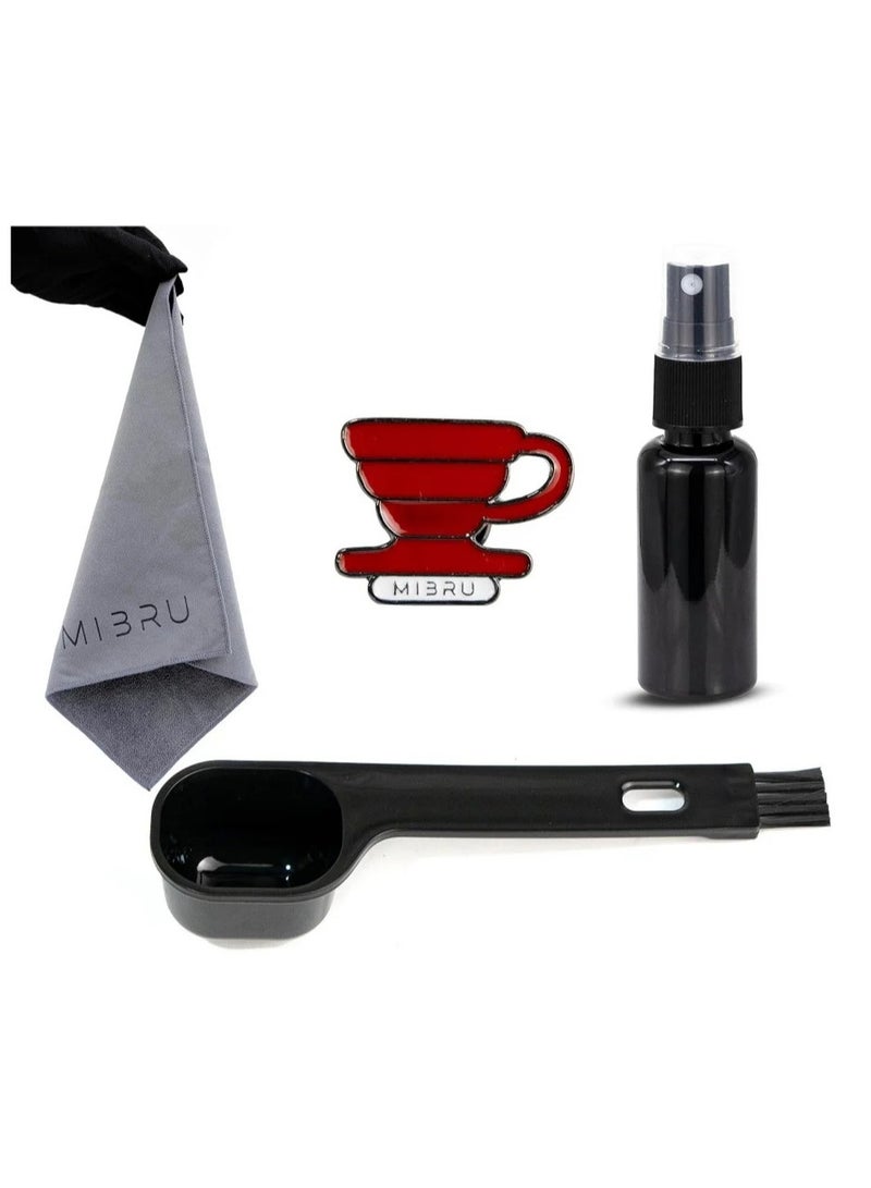 MIBRU V60 Coffee Maker Set, 11-Piece Hand Brewing Coffee Set, Pour Over Coffee Machine Accessories Kit All In 1 Portable Travel Bag - Image 4