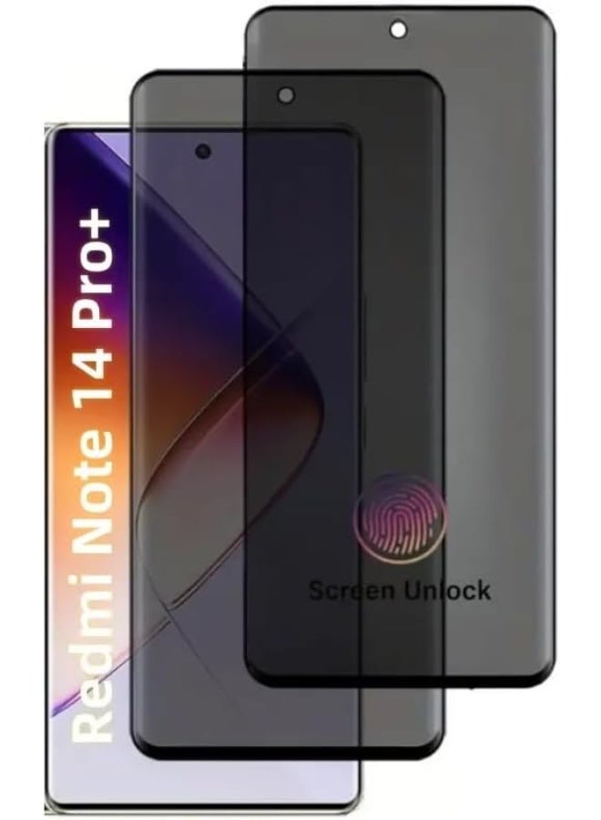 Muzz MATTE Privacy Screen Protector for Xiaomi Redmi Note 14 Pro+ 5G, Anti Spy, Anti Scratch, Full Coverage, TPU Soft Film, Ceramic Flexible Matte Finish (NOT A Temepred Glass) Redmi Note 14 Pro Plus - Image 1