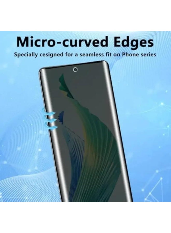 Muzz MATTE Privacy Screen Protector for Xiaomi Redmi Note 14 Pro+ 5G, Anti Spy, Anti Scratch, Full Coverage, TPU Soft Film, Ceramic Flexible Matte Finish (NOT A Temepred Glass) Redmi Note 14 Pro Plus - Image 2