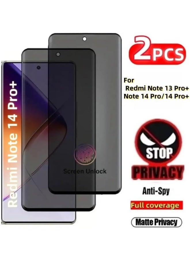Muzz MATTE Privacy Screen Protector for Xiaomi Redmi Note 14 Pro+ 5G, Anti Spy, Anti Scratch, Full Coverage, TPU Soft Film, Ceramic Flexible Matte Finish (NOT A Temepred Glass) Redmi Note 14 Pro Plus - Image 3