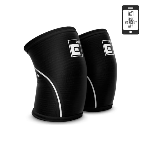 Element 26 Knee Sleeves for Weightlifting (Sold as a Pair) - 6mm Premium Neoprene for Compression, Mobility, and Warmth - Compression Sleeve for Functional Fitness, Squats, Deadlifts (Large, Black) - Image 1