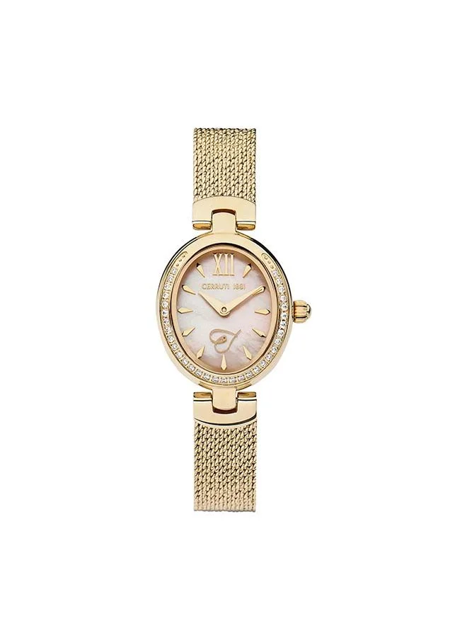 شيروتي 1881 NEMI Round Analog Wrist Watch CIWLG2206503 - 26 mm - Gold