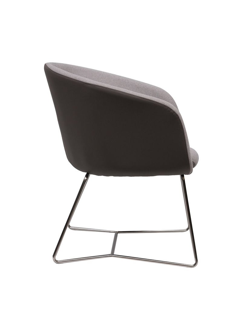 HUIMEI L-014C Huimei Visitor Area Chair - Grey Color - Image 3