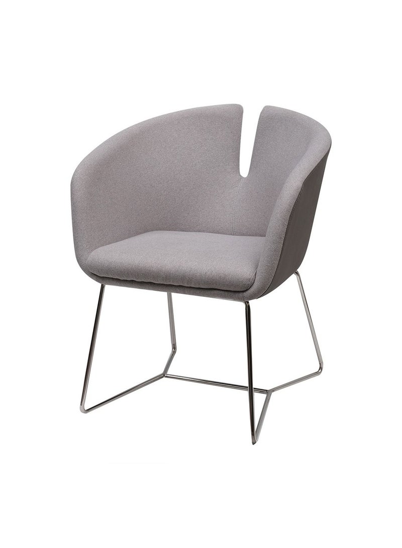 HUIMEI L-014C Huimei Visitor Area Chair - Grey Color - Image 1