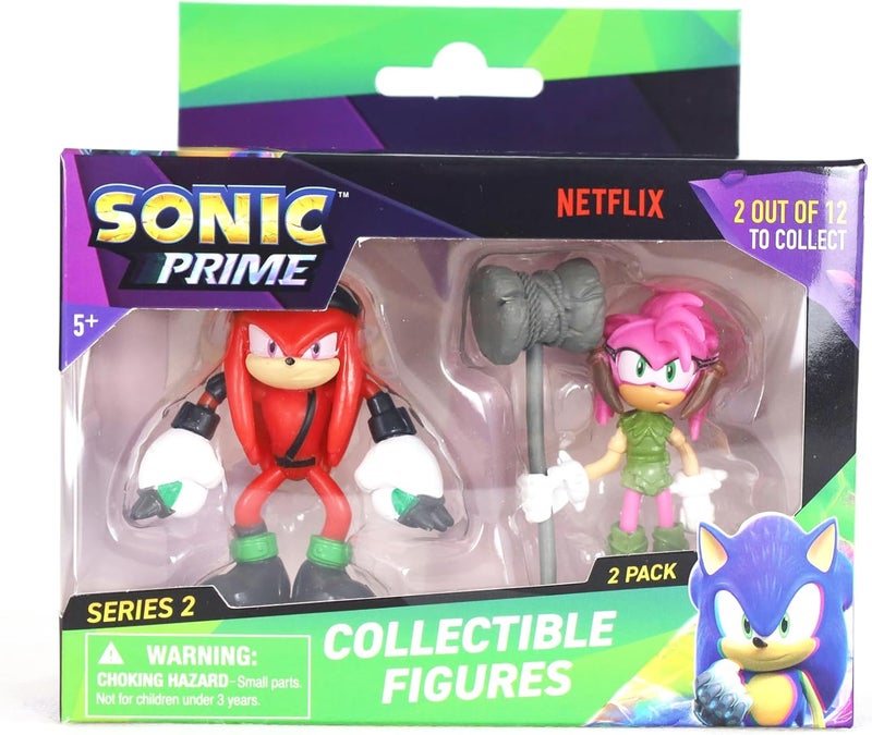 Sonic Prime : Figure 2Figures with Window Box - Netflix Series, Licensed, Boys & Girls, Collectible Characters, Figurines - Image 4