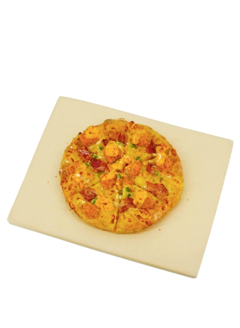 Pizza Stone for Oven and Grill Thick Cooking Stone Durable and Safe Baking Stone for Pizza Bread Pie BBQ  - Image 1