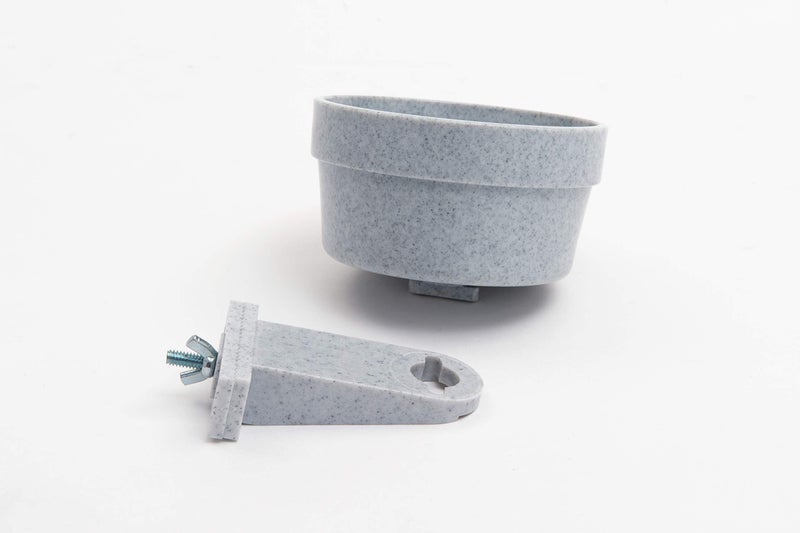 Lixit Quick Lock Removable Cage Bowls for Rabbits, Birds, Dogs, Cats, Gunea Pigs and Other Small Animals. (20oz, Granite) - Image 3