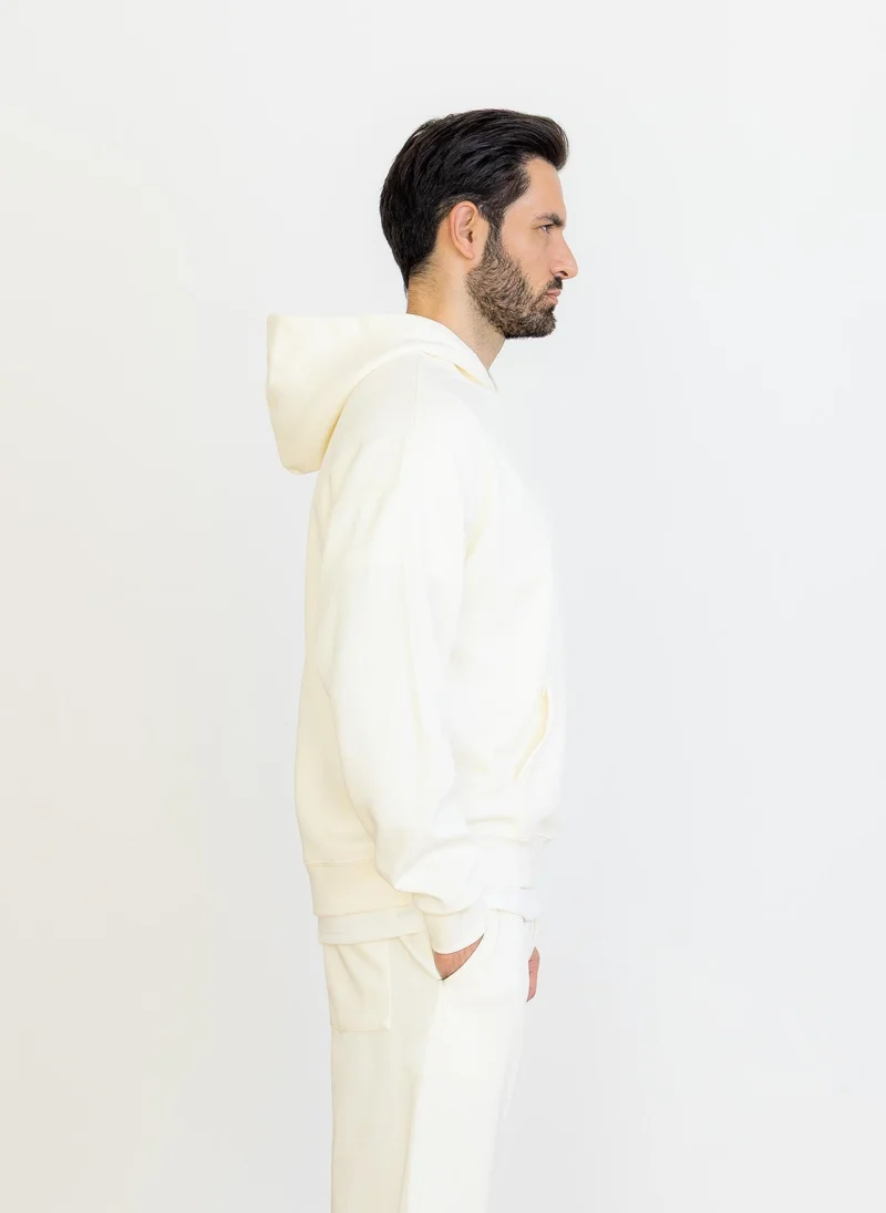 SHAPES Beige COMFORT BASIC HOODIE for Men | Best Price UAE