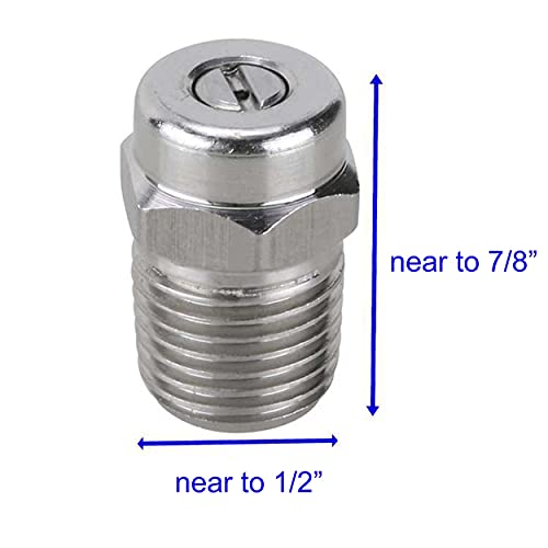 M MINGLE Universal Replacement Nozzle, Pressure Washer Water Broom, Surface Cleaner, 25 Degree, Orifice 1.5, 1/4 Inch NPT Male Fitting, 4000PSI - Image 2