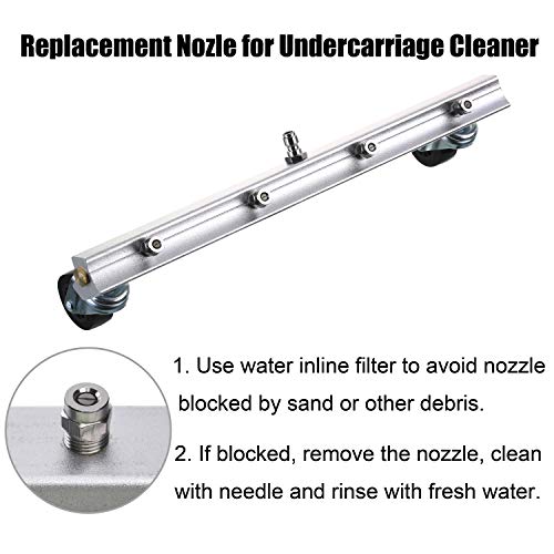 M MINGLE Universal Replacement Nozzle, Pressure Washer Water Broom, Surface Cleaner, 25 Degree, Orifice 1.5, 1/4 Inch NPT Male Fitting, 4000PSI - Image 4