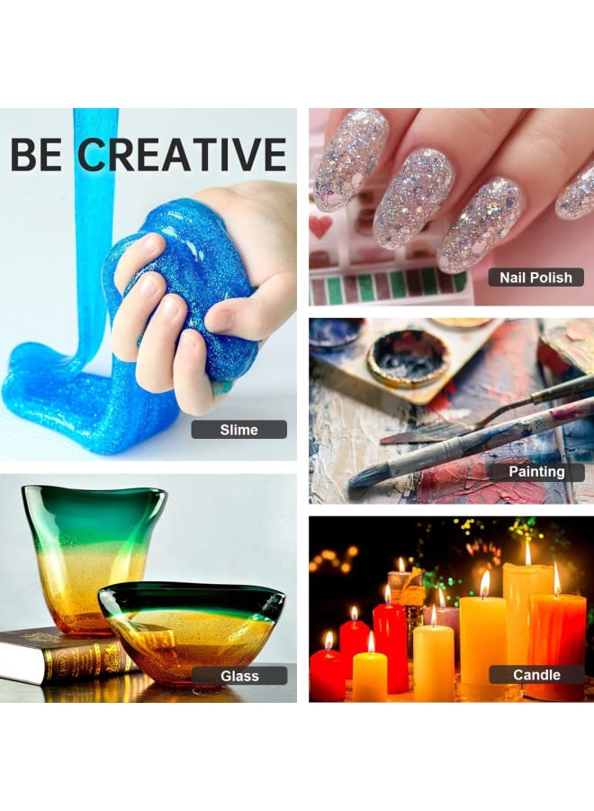 Mica Powder, Soap Dye, 30 Colours (5 g), Epoxy Resin Pigment Mica Powder + Glitter Powder for Candles, Bath Bomb, Slime, Makeup, Nail Polish, Paint  - Image 5
