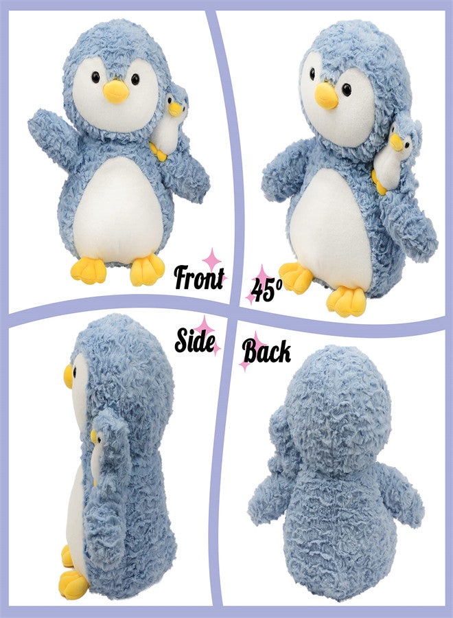 SYOSI Plush Penguin Stuffed Toy,  Kids Soft Plushie Animal Doll, Birthday Gift for Toddlers Boys Girls, Adorable Mom Penguin with Baby Penguin, Baby Shower Nursery Decorate  - Image 4