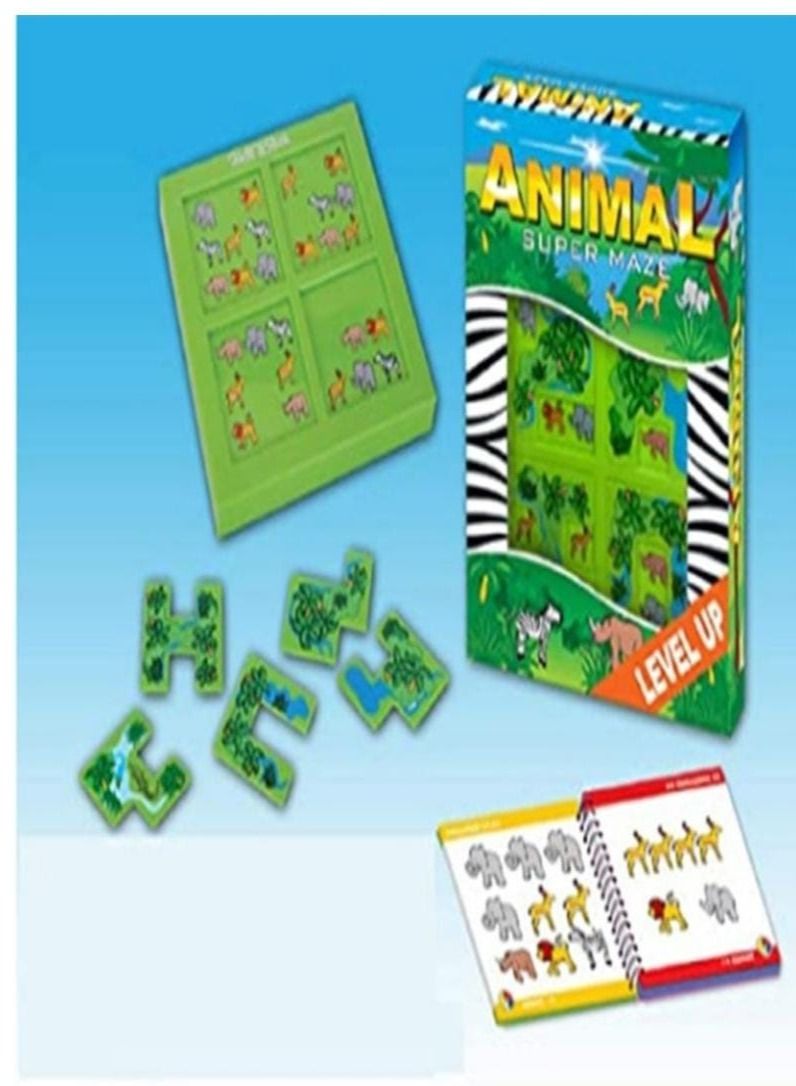 Durable and portable multi-color animal pair memory and concentration development toy for kids ages 3 and up  - Image 1