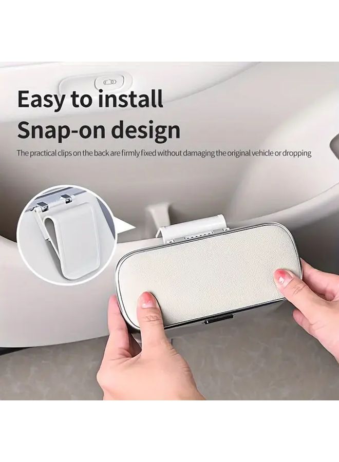 Multi Functional Car Trash Can Beige ABS Material Suitable For 99% Vehicles Dry Wet Use Space Saving Installation Automatic Organization Travel Essential Minimalist Design Modern Vehicle Accessory Sturdy Car Storage - Image 5