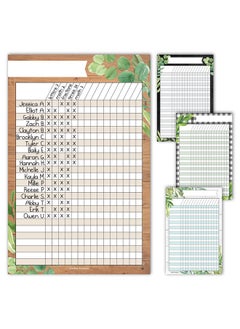 Hadley Designs 4 Farmhouse Data Charts Classroom Incentive Chart for Classroom - Homework Chart for Classroom Reward Chart, Attendance Chart for Classroom Charts, Reward Chart for Kids Behavior