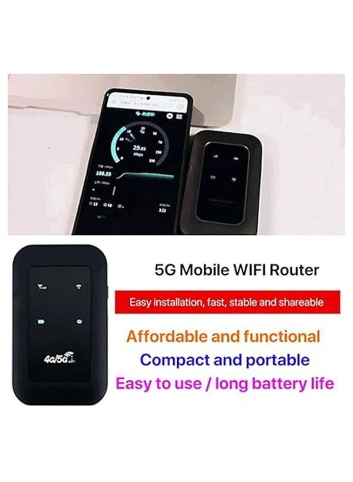 عام جهاز راوتر واي فاي محمول لاسلكي يدعم تقنية 4G LTE للاتصال بالإنترنت، نقطة اتصال واي فاي ميني (MiFi) بسرعة تصل إلى 150 ميجابت في الثانية، مع فتحة بطاقة SIM، مثالي للسفر، سهل الحمل. - Image 2