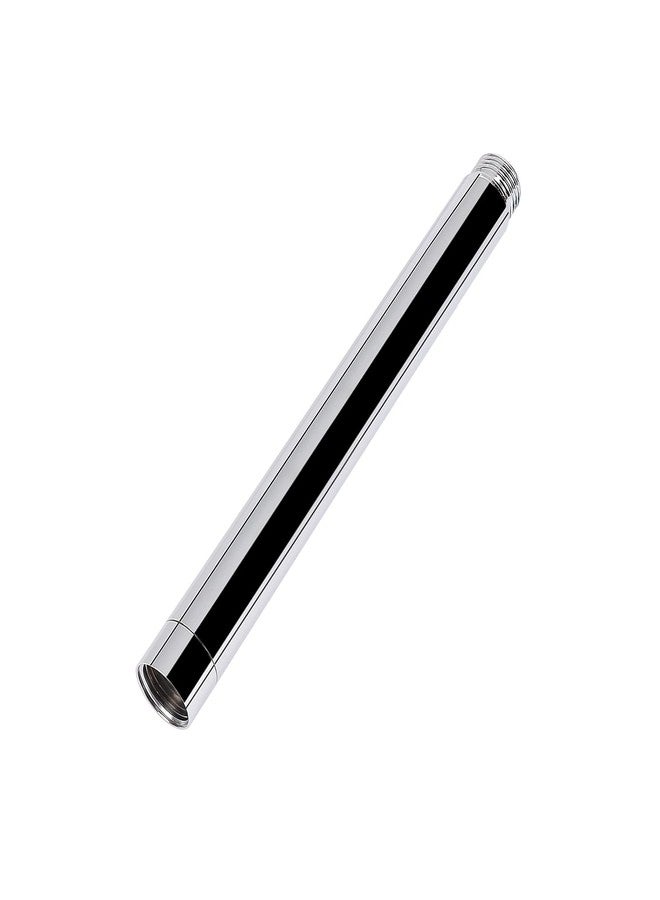 HarJue Shower Head Extension Arm, Shower Extender Water Outlet- Lowers Existing, Shower Pipe Extension for Bathroom, Made of Solid Metal Stainless Steel(8 Inch, Chrome Finish) - Image 1