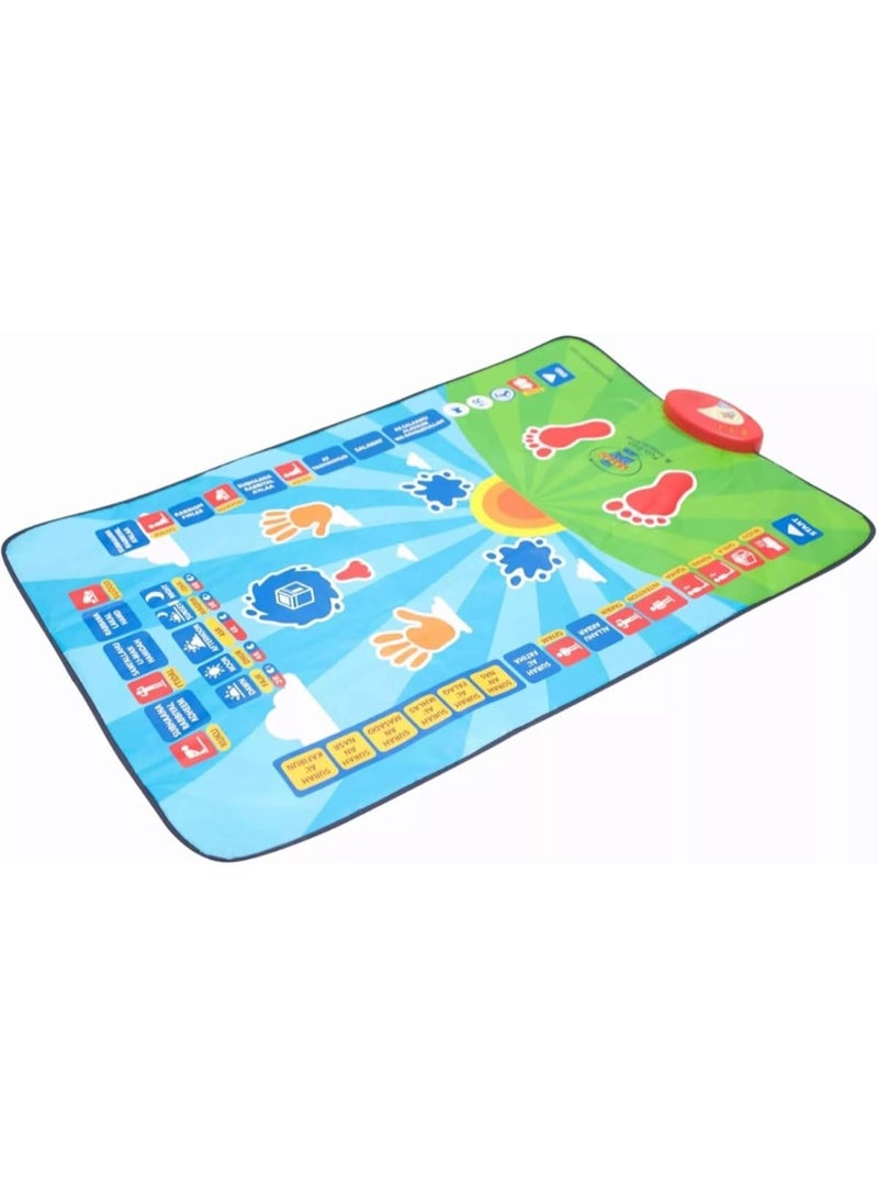 Interactive Smart Prayer Mat for Kids - 10 Languages, Educational Salah Mat for Learning Wudu, Surah, & Dua - Image 1