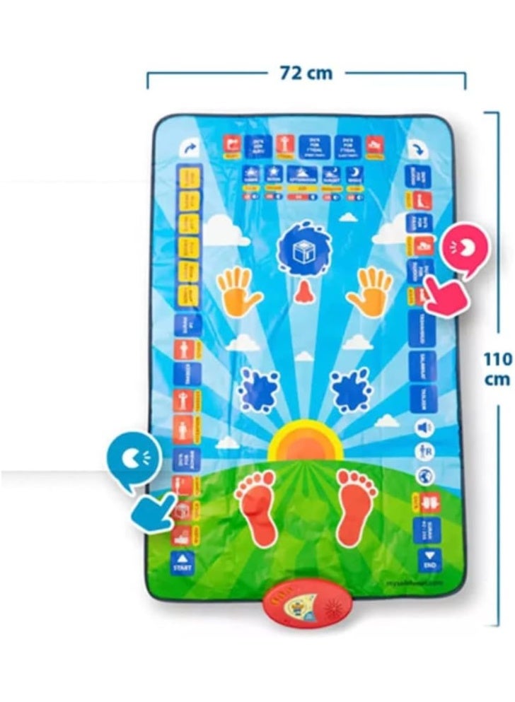 Interactive Smart Prayer Mat for Kids - 10 Languages, Educational Salah Mat for Learning Wudu, Surah, & Dua - Image 4