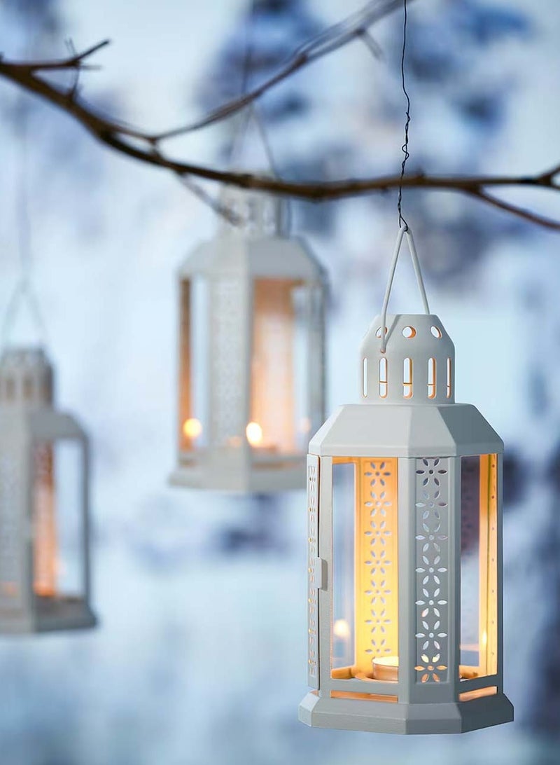 co arma A decorative stainless steel lantern, 35*22 cm high, suitable for celebrating Ramadan. - Image 1