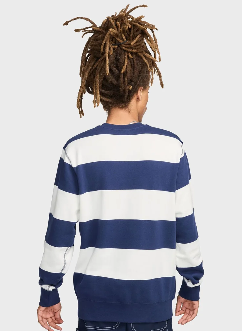 Nike Club Stripe Sweatshirt