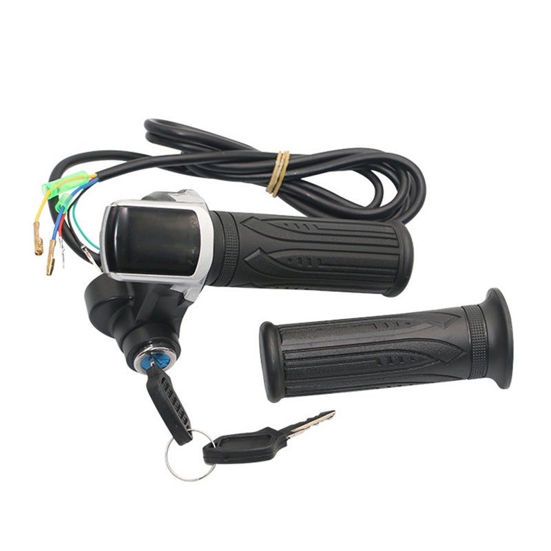 24V/36V/48V Electric Bike Twist Grip Throttle with LCD Battery Display Electric Bicycle Throttle Grip with Power Indicator - Image 3
