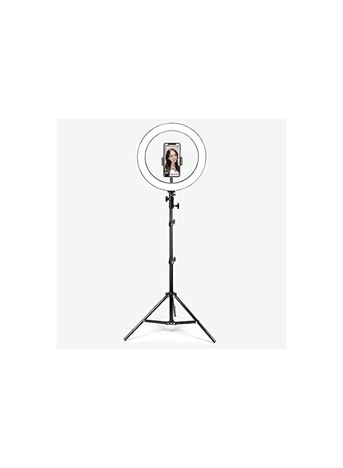 حلقة إضاءة 26 سم مع صوت USB، أبيض، إضاءة ثابتة - Image 2