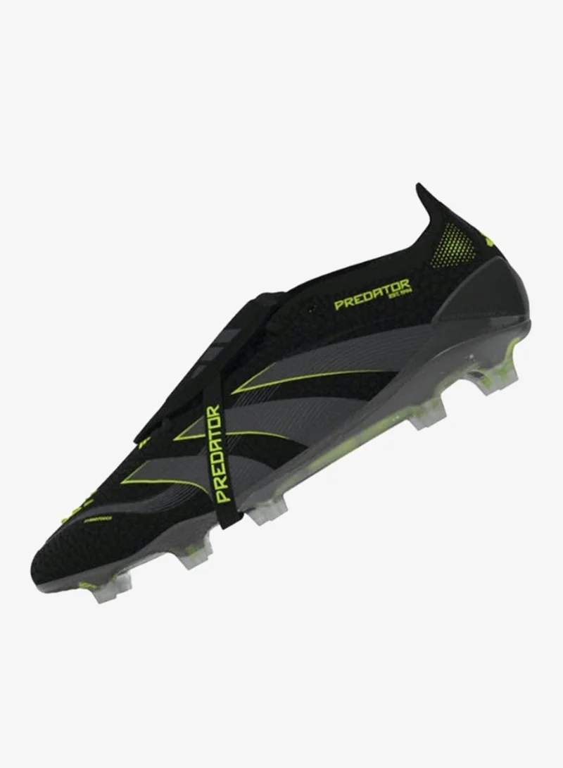 Adidas CBLACK/CARBON/LUCLEM Predator Elite Fold-Over Tongue Firm Ground Football Boots  | Best Price UAE