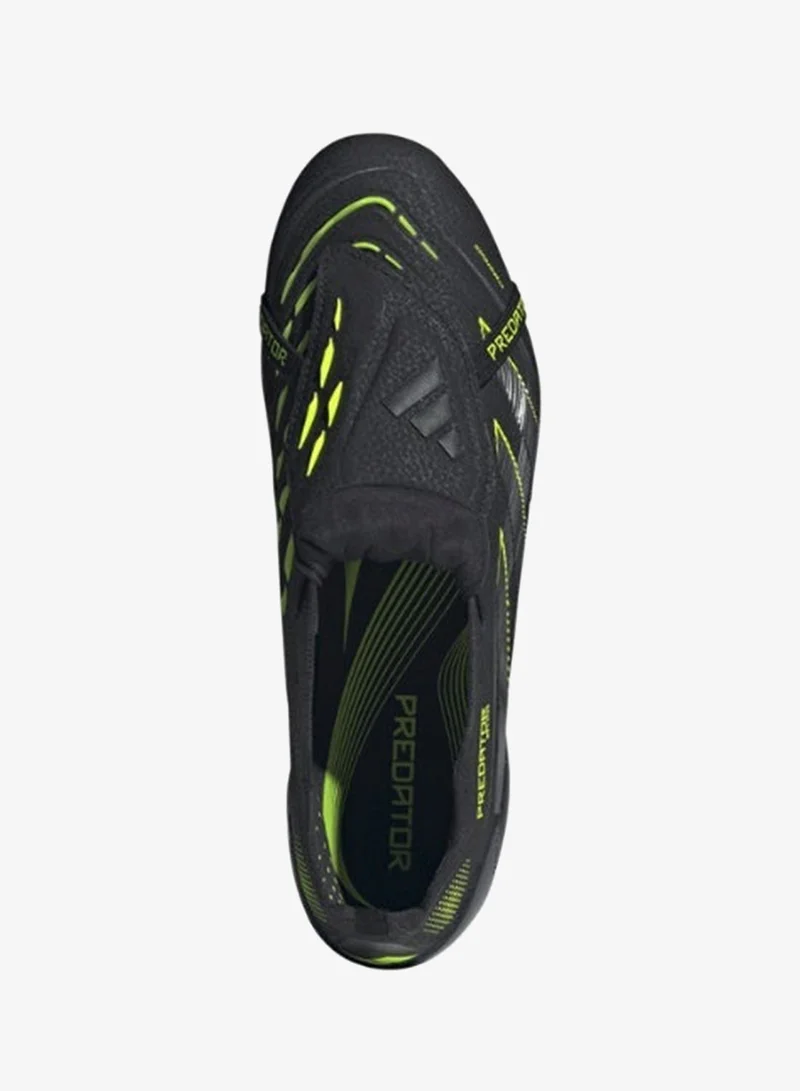 Adidas CBLACK/CARBON/LUCLEM Predator Elite Fold-Over Tongue Firm Ground Football Boots  | Best Price UAE