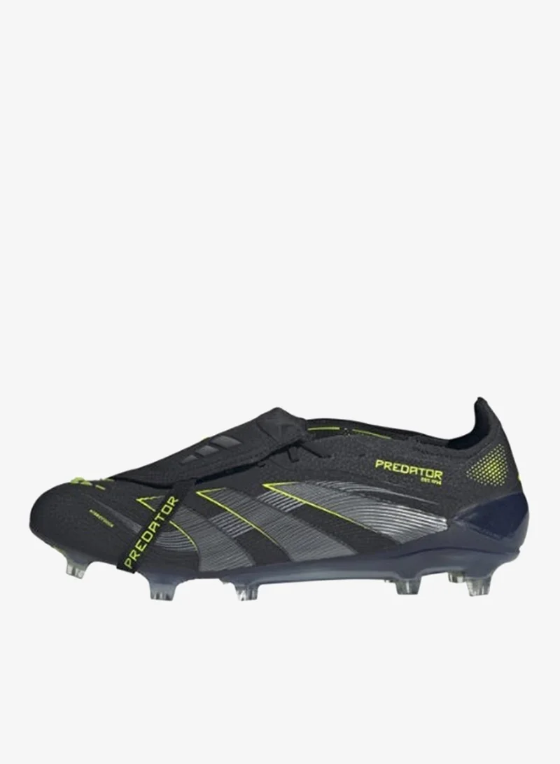Adidas CBLACK/CARBON/LUCLEM Predator Elite Fold-Over Tongue Firm Ground Football Boots  | Best Price UAE