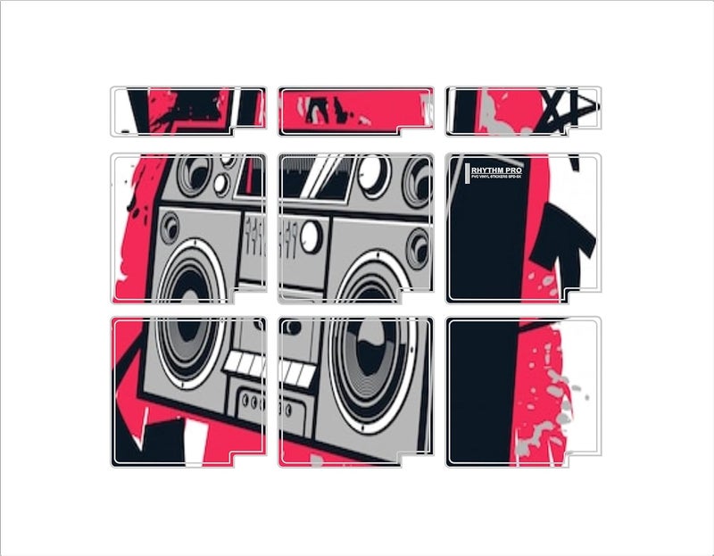 RHYTHM PRO Self Adhesive Octapad SPD-SX PVC Skin (Set of 9 PCS.) Compatible for Roland SPD-SX (PK RADIO) - Image 4
