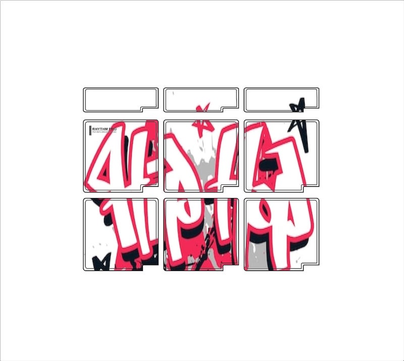 RHYTHM PRO Self Adhesive Octapad SPD-SX PVC Skin (Set of 9 PCS.) Compatible for Roland SPD-SX (PK RADIO) - Image 2