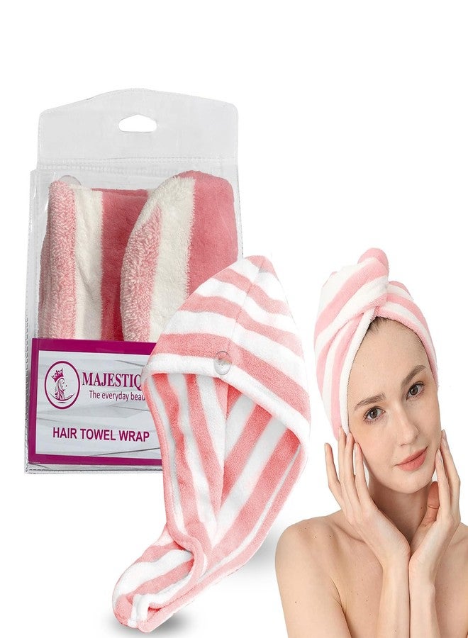 MAJESTIQUE Microfiber Hair Towel - Ultra-Absorbent, Quick-Dry Hair Wrap for Fast Drying and Reduced Frizz - Lightweight, Soft, and Luxurious Hair Care Essential - Color May Vary (Pack of 1) - Image 1