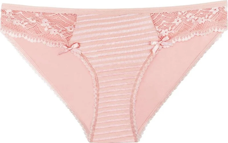 سينسو Women's Tulle and Lace Slip 5-Piece Panties Set - KTS2071