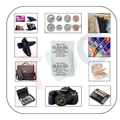 TDO Silica Gel Packets 450 Pcs (Each 1 Gram) Moisture absorbents Dehumidifier Silica Gel Bags for Moisture Room, Cupboard, Kitchen, Shoe,Wardrobe, Car,Camera, Lenses White - Image 5