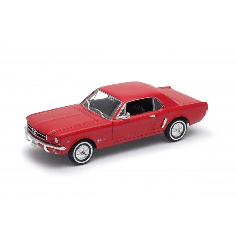 Welly - 1964 Ford Mustang Coupe 1/24 Red Die Cast Model - 22451W