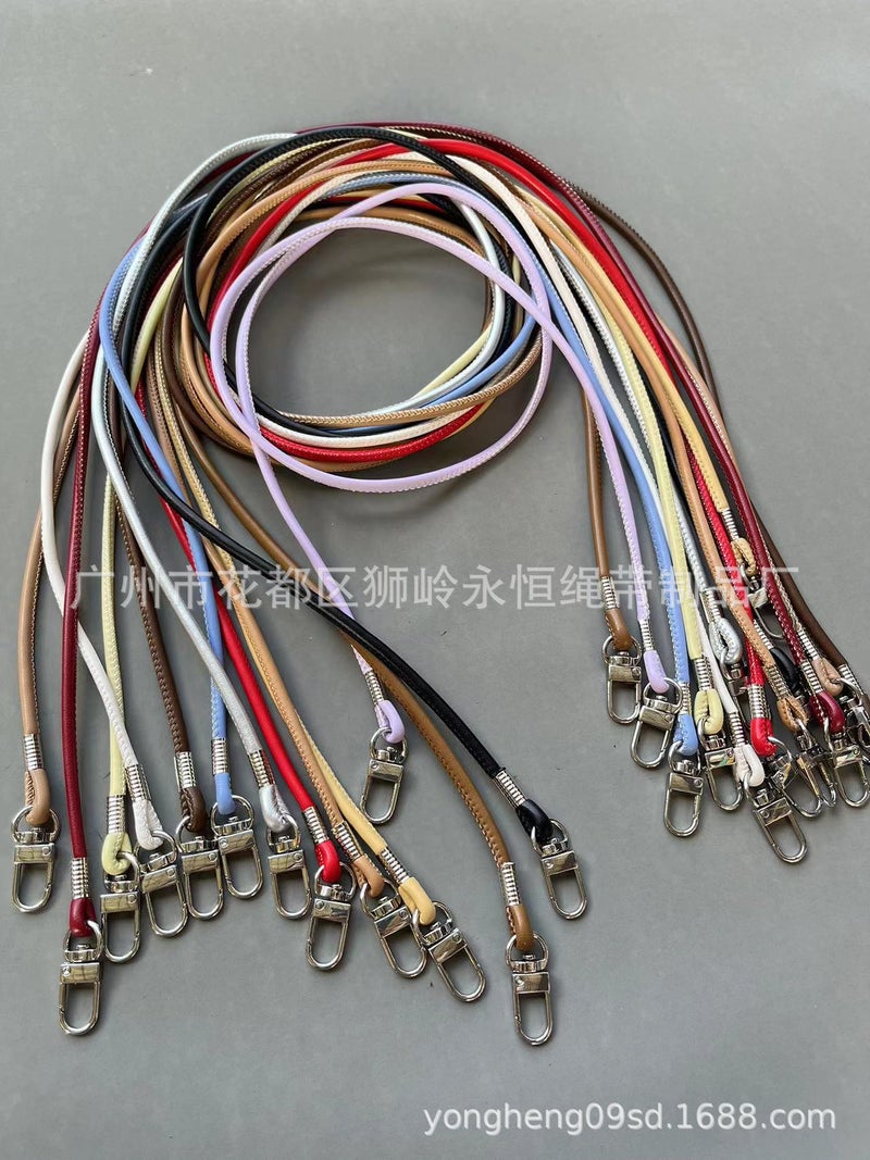 Crossbody Phone Lanyard Pu Leather Bag Strap Crochet Strap Phone Case Diy Accessory Leather Strap - Image 5
